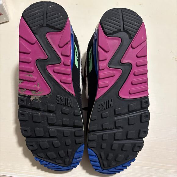 Nike Air Max 90 Cactus Flower Dark Beetroot Womens 9 CT1891-500 Furry Tongue - Picture 11 of 11